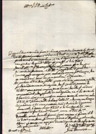 1721-Brescia 7 Agosto Lettera Di Giovanni Verneschi, Inchiostro Con Alta Acidita - Documenti Storici