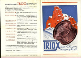 1935-depliant Pubblicitario Di Ozonizzatore A Quattro Facciate Della Ditta Triox - Reclame