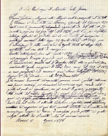 1878-minuta Di Lettera Al Distretto Militare Di Verona Scritta Da Gaetano Pierin - Historical Documents