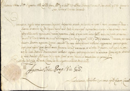 1662-documento Vicario Vescovile Antonio Obizzi Dato In Crema Il 22 Maggio Con S - Historische Documenten
