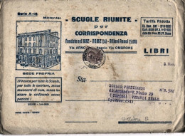 1929-cat.Sassone Euro 250, Busta Delle Scuole Riunite Per Corrispondenza (conten - Storia Postale