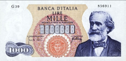 1966-biglietto Di Banca L. 1.000 Verdi 1 Tipo-Medusa Data 20 Maggio Firme Carli/ - Altri & Non Classificati