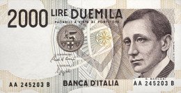 1990-REPUBBLICA ITALIANA-2000 Lire "Marconi" Serie AA / B FDS - Autres & Non Classés