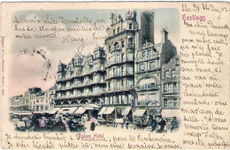 1902-Gran Bretagna Cartolina "Hastings Palace Hotel" Diretta In Svizzera - Altri & Non Classificati