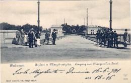 1901-Ungheria Cartolina "Budapest Ingresso Per L'isola Margherita" - Hongrie