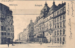 1904-Ungheria Cartolina Diretta In Italia "Budapest Bathori Utcza" - Hongrie