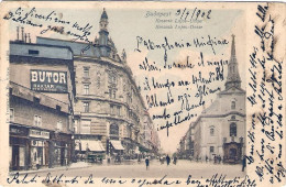 1902-Ungheria Cartolina "Budapest Via Laios Kossuth" - Ungarn