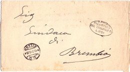 1913-modulo Municipale Viaggiato In Franchigia Con Bollo Regie Poste Presidenza  - Storia Postale