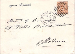1881-lettera Del Ministero Di Grazia E Giustizia-Il Segretario Generale Affranca - Marcophilia
