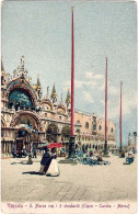 1910circa-dell'inizio Secolo "Venezia-San Marco Con I Tre Stendardi (Cipro-Candi - Venetië (Venice)