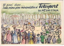 1957-affrancata L.10 Turrita Annullo Meccanico 40 Giro Ciclistico D'Italia-autoa - 1946-60: Poststempel