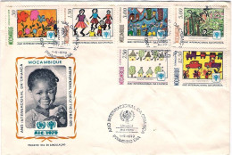 1979-Mozambico S.6v."anno Internazionale Dell'infanzia"su Fdc Illustrata - Mozambique