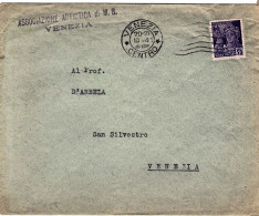 1945-busta Affrancata 50c.Monumenti Distrutti - Storia Postale