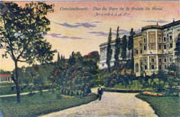 1930circa-Turchia Cartolina "Costantinople Vue Du Parc De La Pointe Du Serai"dir - Turkey