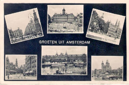 1952-Olanda Cartolina "Groeten Uit Amsterdam"diretta In Italia - Andere & Zonder Classificatie