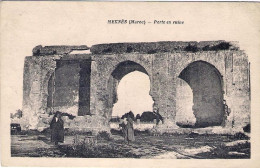 1920circa-Marocco Cartolina "Meknecirca-porte En Ruine" - Andere & Zonder Classificatie