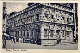 1920circa-India Cartolina "Monkey Temple Bombay" - India