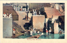 1920circa-India Cartolina "Burning Ghat,Benares" - Indien