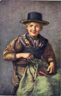 1920circa-Svizzera "damina In Costume Locale" - Autres & Non Classés