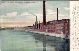 1905-U.S.A. Cartolina Diretta In Italia "mills On Merrimac River Lowell Mass." - Autres & Non Classés