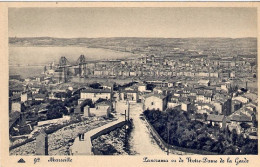 1930ca.-Francia "Marseille Panorama De Notre Dame De La Garde" - Notre-Dame De La Garde, Ascenseur