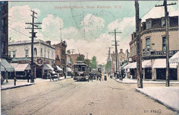 1907-U.S.A. Cartolina Diretta In Italia "Huguenot Street New Rochelle New York" - Otros & Sin Clasificación
