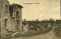 1917-Germania Cartolina Hauptstrasse Von Ornes Con Bollo Di Franchigia Militare - Other & Unclassified
