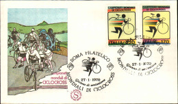 1979-s.2v."Campionati Mondiali Di Ciclocross"su Fdc Illustrata Con Bollo Figurat - FDC