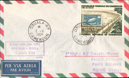 1969-Camerun I^volo Az.859 Douala-Roma Del 1 Aprile - Cameroun (1960-...)