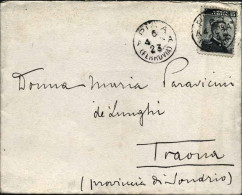 1909-busta E Cartoncino Scritto Con Intestazione "Circolo Ufficiali 18 Di Fanter - Storia Postale