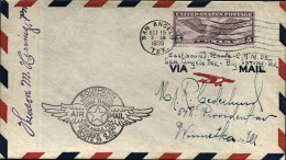 1930-U.S.A. Con Cachet Figurato I^volo San Angelo Tex. - 1c. 1918-1940 Covers