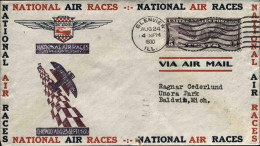1930-U.S.A. Con Cachet Figurato National Air Races Chicago - 1c. 1918-1940 Briefe U. Dokumente