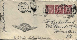 1930-U.S.A. Con Cachet Figurato I^volo Salt Lake-San Diego - 1c. 1918-1940 Briefe U. Dokumente