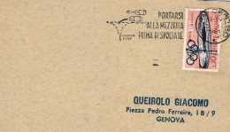 1961-cartoncino Affrancato L.10 Siracusana Con Annullo Meccanico "portarsi Alla  - 1961-70: Marcophilie