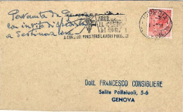 1961-cartoncino Affrancato L.10 Siracusana Con Annullo Meccanico "segnalate Il C - 1961-70: Storia Postale