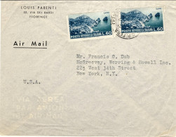 1954-per Gli U.S.A. Affr. Con Coppia L.60 Propaganda Turistica - 1946-60: Poststempel