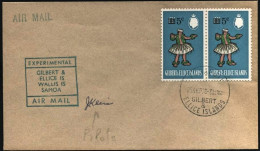 1967-Gilbert Volo Sperimentale Gilbert Et Ellice-Samoa Con La Firma Del Pilota A - Samoa (Staat)
