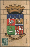 1942-Algeria Cartolina Maximum Affrancata Singolo+quartina Del 30c.verde Stemma  - Covers & Documents