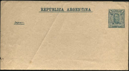 1900circa-Argentina Biglietto Postale Nuovo Da 1c.verde Azzurro - Other & Unclassified