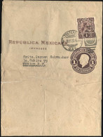 1923-Messico Biglietto Postale Da 1c.con Affrancatura Aggiunta 1c.Centenario Del - Mexiko