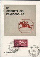 1961-cartolina Tipo Maximum Non Affrancata L.15 Giornata Del Francobollo Ed Annu - 1961-70: Storia Postale