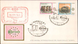 1978-cartoncino Affrancato S.2v.Europa Monumenti.Annullo Speciale "XVIII^mostra  - 1971-80: Poststempel