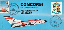 1979-depliant Concorsi Per L'arruolamento Aeronautica Militare, Cachet Aviano PN - Luftpost