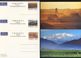 1997-Cina China A Complete Set Of 10 Mint Uncirculated Pre-stamped Postcards Fea - Covers & Documents