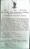 1797-In Nome Del Sovrano Popolo Bresciano Decreto Della Commissione Ordinaria Cr - Decreti & Leggi