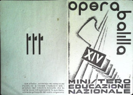 1936-pagella Ministero Educazione Nazionale Opera Balilla A.XIV - Diploma & School Reports