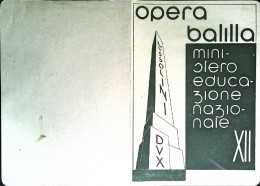1934-pagella Ministero Educazione Nazionale Opera Balilla A.XII - Diplômes & Bulletins Scolaires