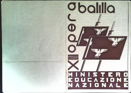 1935-pagella Ministero Educazione Nazionale Opera Balilla A.XIII - Diplomi E Pagelle