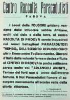 1944-RSI I Leoni Della Folgore Gridano Vendetta, Manifesto Centro Raccolta Padov - Posters