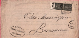 1860-stampato Commissione Monumento Ai Martiri Di Castelnuovo Di Verona Affr. Co - Poststempel